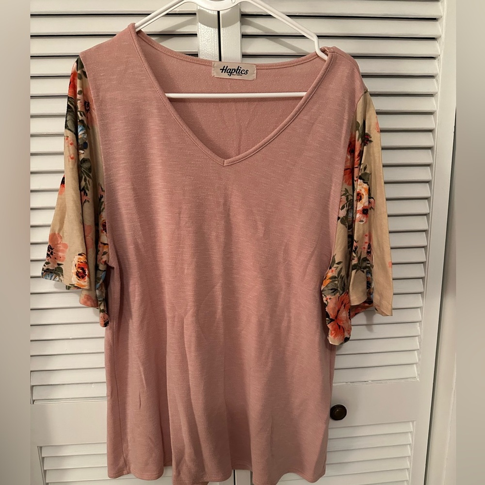 Haptics Pink Knit Top